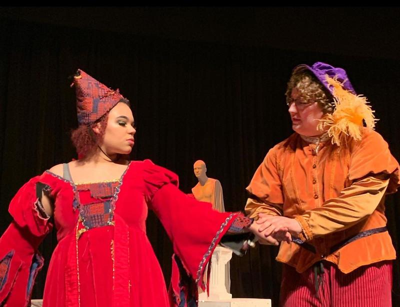 A scene from Gadsden State Theatre's production of The Taming of the Shrew